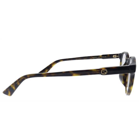 NEW GUCCI round acetate havana eyeglasses in dark havana - Picture 3 of 3